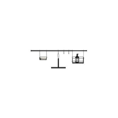 Crédence de douche extensible 75 à 120 cm Slice noire - TS