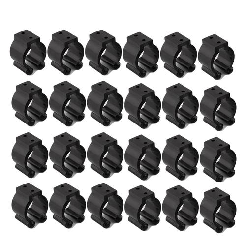 20pc Support De Canne À Pêche Support Pôle De Stockage Rack Pointe Pince De Support Clips Queue De Billard Exposition Clip De Pêche Outil 17mm