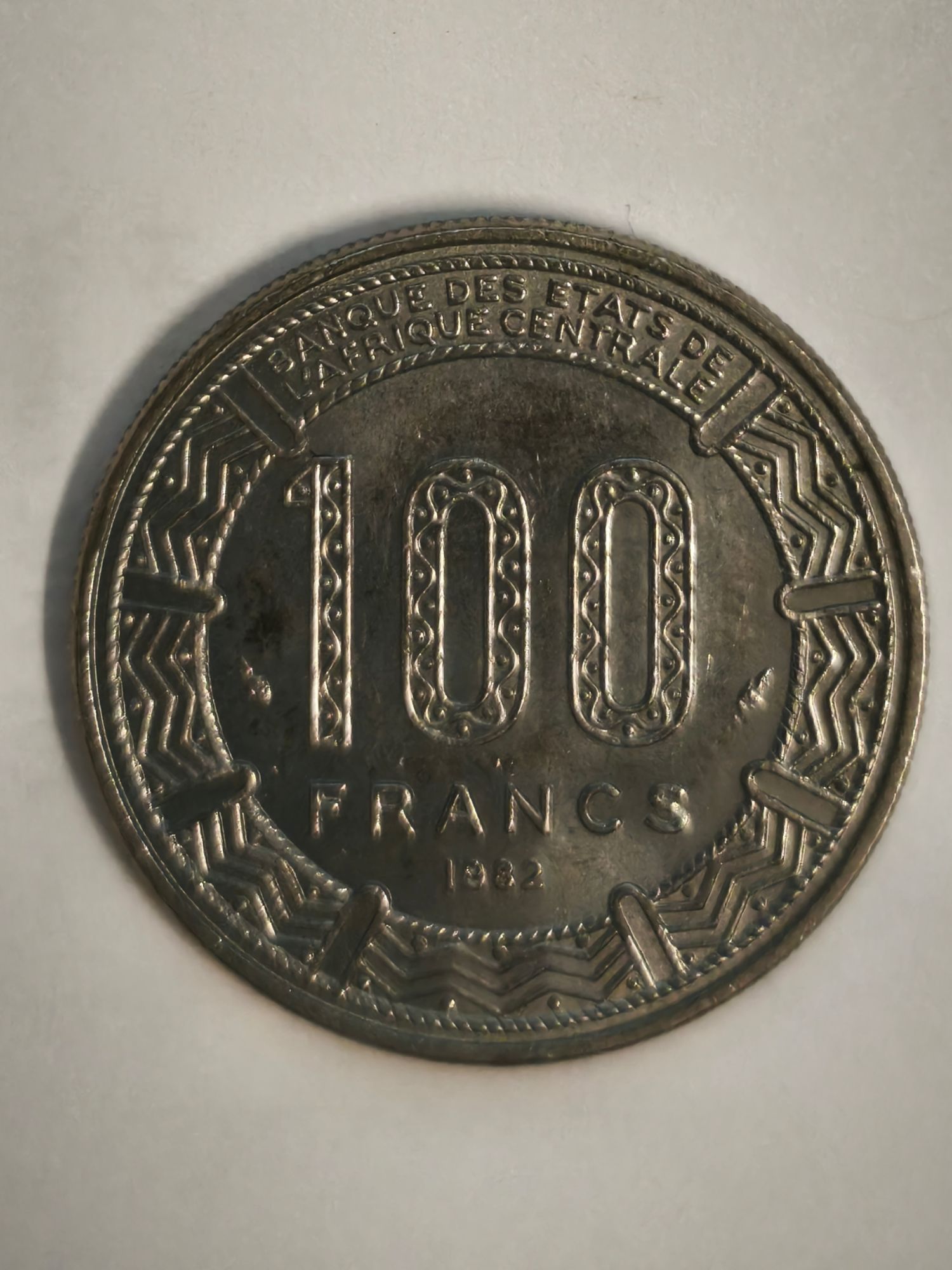 Monnaie Gabon 100 Francs 1982