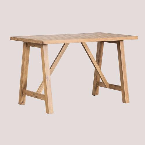 Table Haute De Jardin Rectangulaire En Bois D'acacia (160x90 Cm) Dubaï Brun Acacia