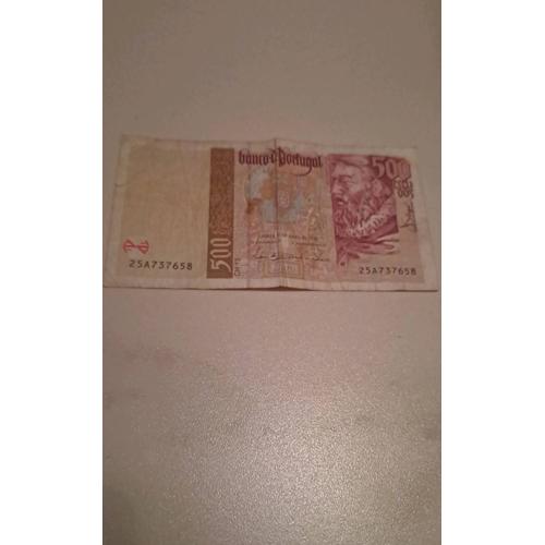 Vends Billet 500 Escudos Portugal