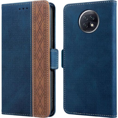 Coque Redmi Note 9t, Anti-Rayures Housse Redmi Note 9t 5g, [Rfid Blocage] [Etui A Rabat] [Fermeture Magnetique], Etui De Protection Pour Xiaomi Redmi Note 9t (6,53""), Bleu