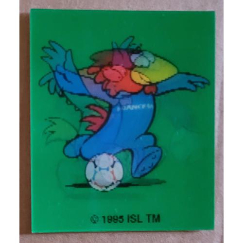 Hologramme "Footix" 1995 La Poste 5x6cm Coupe Du Monde De Football 1998 France 98