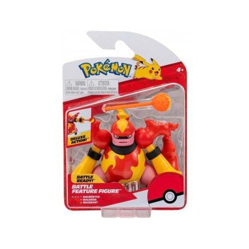 Pokemon Maganon + Accessoire - Figurine Deluxe Action : Fonction De Combat - Pokemon Rouge Et Jaune - Jouet Garcon