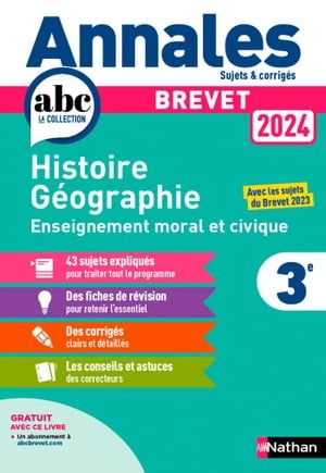 Annales Brevet Histoire Géographie Enseignement Moral Et Civique 2024 - Corrigé