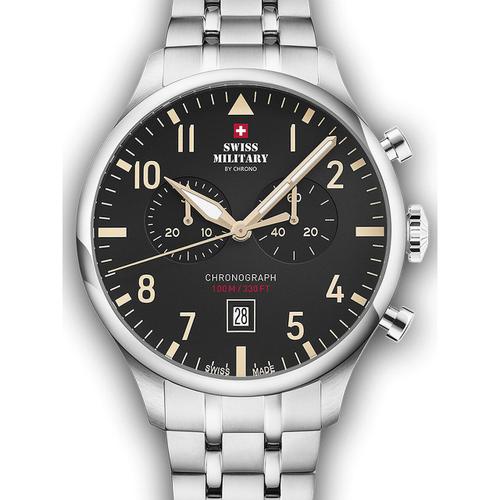 Mens Watch Swiss Military Sm34098.04, Quartz, 43mm, 10atm