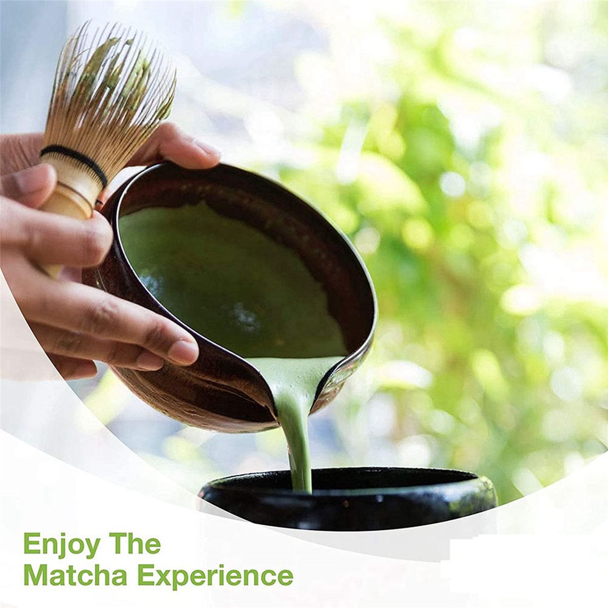 2x Ensemble De Fouet  Matcha Service  Th En Bambou Mat... - 7