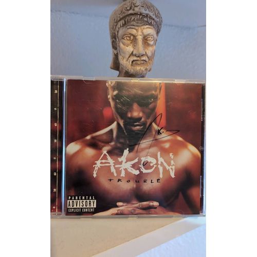 Album Akon "Trouble" Dédicacé Autograph