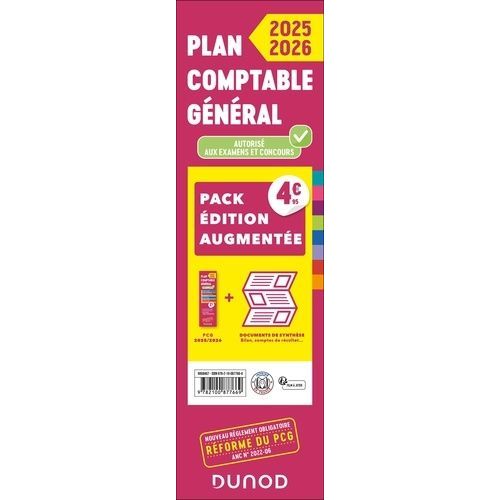 Plan Comptable Général - Pack Édition Augmentée : Pcg + Documents De Synthèse