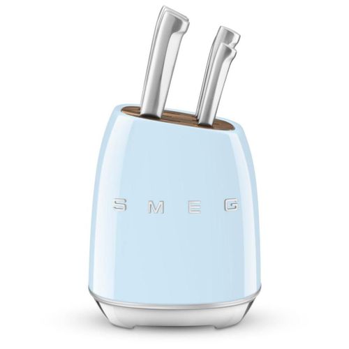 Bloc 6 Couteaux Vintage Bleu Azur Smeg