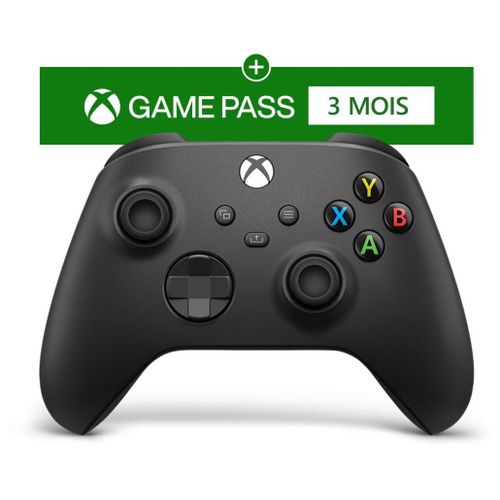 Pack Xbox Anywhere - Microsoft Xbox - Manette Carbon Noir + 3m Gpu