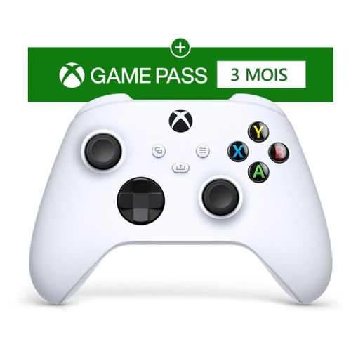Pack Xbox Anywhere - Microsoft Xbox - Manette Robot Blanc + 3m Gpu
