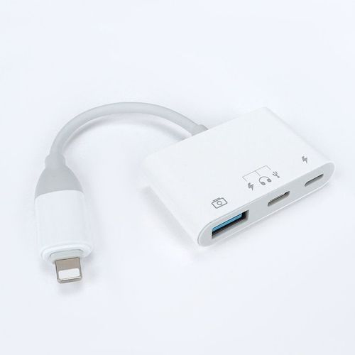Convient pour iPhone, adaptateur Type-C, station d'accueil multifonction