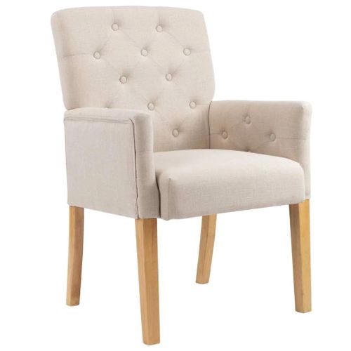 Chaise Beige Tissu