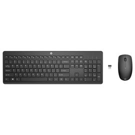 HP 235 - Ensemble clavier et souris - full size - sans fil - 2.4 GHz - noir - Smart Buy