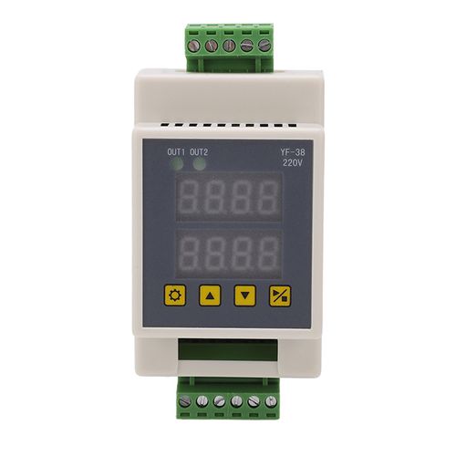 Module de minuterie, écran LCD précis à 2 canaux, module de retard ABS blanc DC 7-27 V AC 220 V