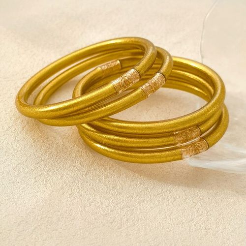 Bilandi-Bracelet Tube En Plastique Avec Silicone Pour Femme, Bijoux Modernes, Bracelet À Paillettes, Document Doré, Tempérament Élégant, Offre Spéciale