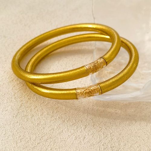 Bilandi-Bracelet Tube En Plastique Avec Silicone Pour Femme, Bijoux Modernes, Bracelet À Paillettes, Document Doré, Tempérament Élégant, Offre Spéciale