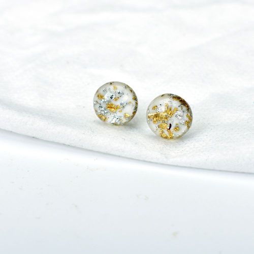 Boucles D'oreilles Vintage Géométriques Rondes En Résine, Vertes Et Blanches, Accessoires De Bijoux Pour Costume De Ix, Pour Femme