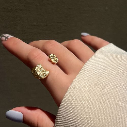 Bilandi-Bagues Géométriques En Métal Pour Femme, Bijoux Modernes, Tendance, Élégant, Tempérament, Argent, Résine Verte, Doigt, Nouveau, 2022