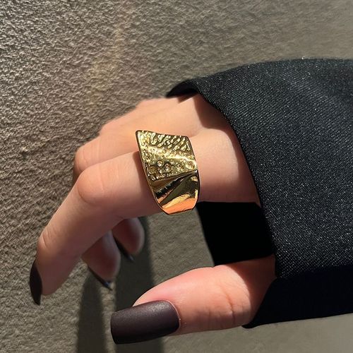 Bilandi-Bagues Géométriques En Métal Pour Femme, Bijoux Modernes, Tendance, Élégant, Tempérament, Argent, Résine Verte, Doigt, Nouveau, 2022