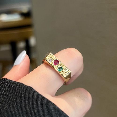 Bilandi-Bagues Géométriques En Métal Pour Femme, Bijoux Modernes, Tendance, Élégant, Tempérament, Argent, Résine Verte, Doigt, Nouveau, 2022