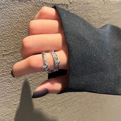 Bilandi-Bagues Géométriques En Métal Pour Femme, Bijoux Modernes, Tendance, Élégant, Tempérament, Argent, Résine Verte, Doigt, Nouveau, 2022