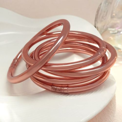 Bilandi-Bracelet Souple En Rose Brillant Pour Femme Et Fille, Tube En Plastique De Haute Qualité, Bracelets Scintillants Intérieurs, Bijoux Tendance, Nouveau, 2023