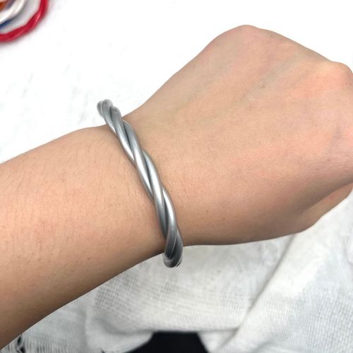 Bilandi-Bracelet Bicolore Torsadé Pour Femme, Bijoux À La Mode, Doux, Tube En Plastique De Haute Qualité, Paillettes Intérieures