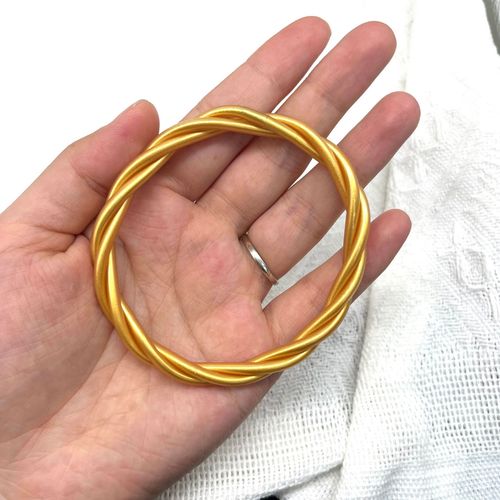 Bilandi-Bracelet Bicolore Torsadé Pour Femme, Bijoux À La Mode, Doux, Tube En Plastique De Haute Qualité, Paillettes Intérieures