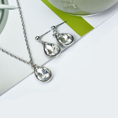 Ensemble De Bijoux Géométriques En Cristal Rouge, Boucles D'oreilles Goutte D'eau, Ensemble De Bijoux, Collier Ras Du Cou Court, Mode Femme, Accessoires De Mariage
