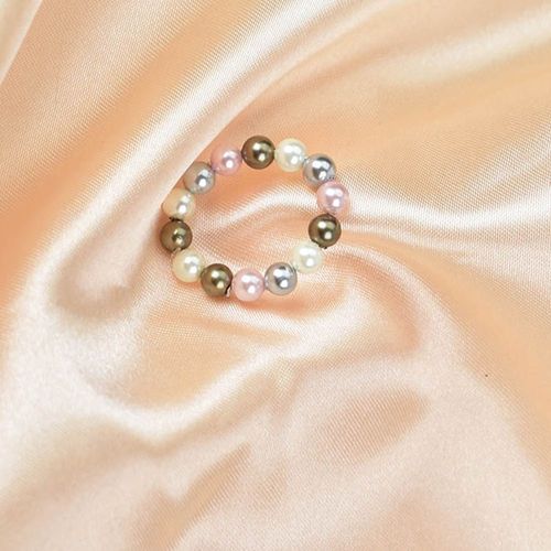 Bagues Élastiques Multicolores En Perles De Coquillage Pour Femmes, Bijoux À Doigt Réglables, Cadeau De Fête De Mariage