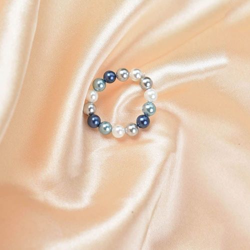Bagues Élastiques Multicolores En Perles De Coquillage Pour Femmes, Bijoux À Doigt Réglables, Cadeau De Fête De Mariage