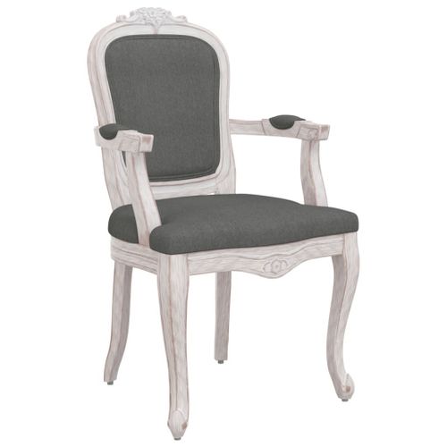Chaise À Manger Gris Foncé Tissu