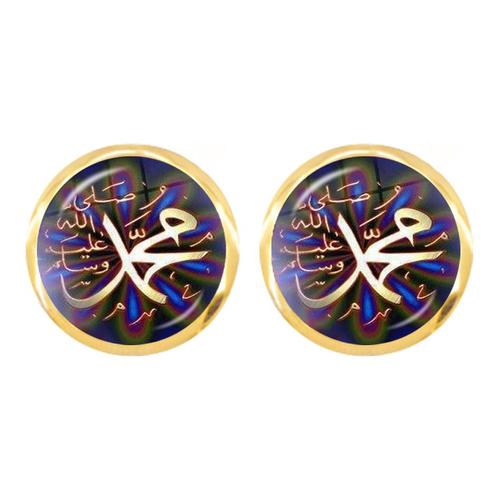 Boucles D'oreilles Avec Cabochon En Verre 12mm Pour Femme Et Fille, Bijoux Pour Cadeau Du Ramadan