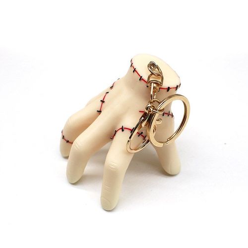 Porte-Clés En Résine Pour Cosplay De La Famille Addams, Porte-Clés Mignon, Pendentif Jobag, Accessoires De Costume, Mercredi, Chose À La Main