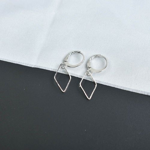 Boucles D'oreilles Pendentif Croix Religieux Pour Femmes, Bijoux De Piercing, Cercle Rond Couleur Argent