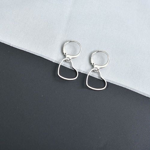 Boucles D'oreilles Pendentif Croix Religieux Pour Femmes, Bijoux De Piercing, Cercle Rond Couleur Argent
