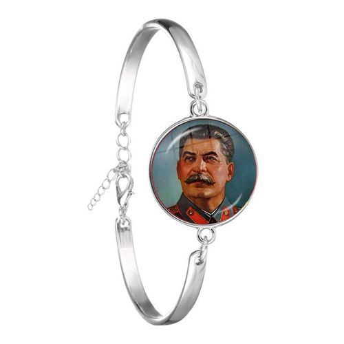 Bracelet Classique Avec Chaîne En Acier Inoxydable, Bijou Avec Pendentif En Forme D'étoile Rouge, Marteau, Faucille, Emblème Du Communion, Cadeau Cccp