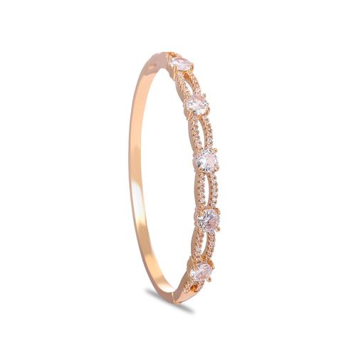 Cubic Zcomprend-Bracelet À Maillons Carrés En Or Rose Pour Femme, Bracelets Pour Petite Amie, Cadeaux Pour Femme, Bijoux Pour Femme, 20.6cm