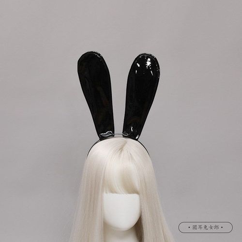 Serre-Tête Oreilles De Lapin En Cuir Pour Femme De Ménage, Bandeau De Sauna, Cerceau De Cheveux, Cosplay, Dj, Boîte De Nuit, Bar, Fête, Sexy, Haute Qualité