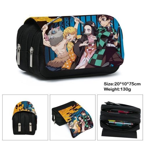 Trousse À Crayons Anime Demon Slayer, Cosplay Kimetsu No Yaiba Tanjirou Giyuuzipper, Sac De Rangement Pour Étudiant, Portefeuille, Cadeau De Saison S?