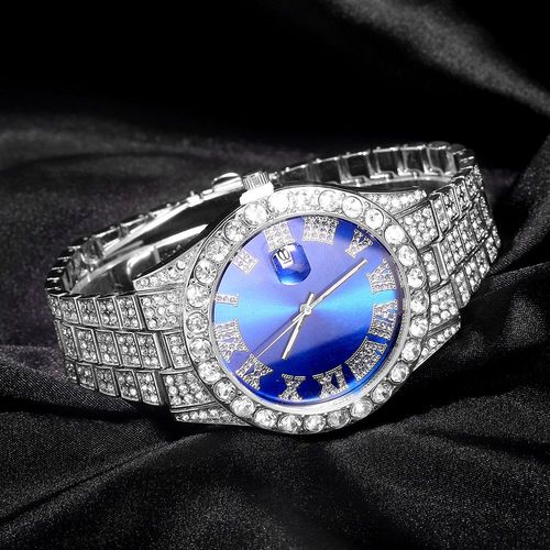 Montre-Bracelet En Diamant Pour Hommes Et Femmes, Montre-Bracelet En Or Pour Dames, Biscuits De Luxe, Montre-Bracelet Unisexe, Horloge Féminine