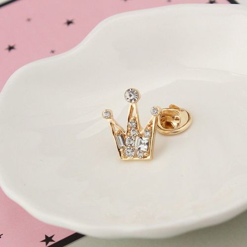 Mini Broche Couronne En Cristal Pour Hommes Et Femmes, Jolie Broche, Nouvelle Mode, Vente En Gros, 2021