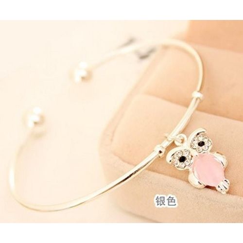 Bracelets Ouverts En Forme D'¿Il De Chat Pour Femmes, Bijoux Coréen Doux Opale De Mer, Strass Brillant Or, Manchette À Une Direction, Hibou Animal, Nouvelle Collection