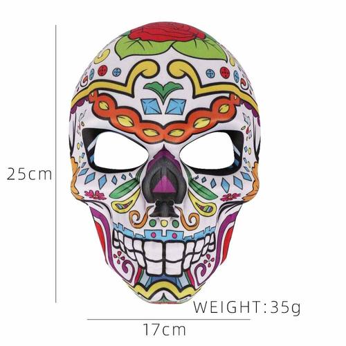 Masque Tête De Mort Du Jour Des Morts, Style Mexicain, Pour Déguisement D'halloween, Accessoire De Fête