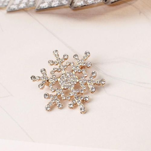 Broche En Cristal, Version Coréenne, Nouvelle Décoration D'hiver De Noël, Flocon De Neige, Vente En Gros, Corsage Sauvage, 2021