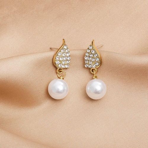 Boucles D'oreilles En Clip Exquis Pour Fille, Version Coréenne, Niche De Perle, Design De Tempérament De Luxe