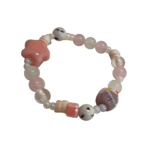 Mode Mignon Coloré Perle Bracelets Cristal Doux Céramique Perle Bracelet Y2k Bijoux Pour Femmes Dopamine Perle Livraison Directe