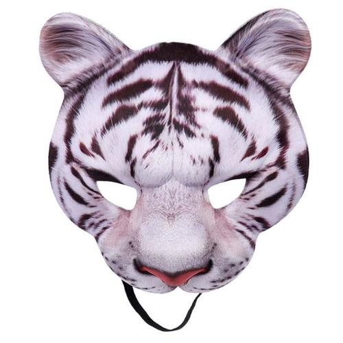 Halloween 3d Tigre Cochon Animal Demi Visage Masque Mascarade Partie Cosplay Costume Dropship